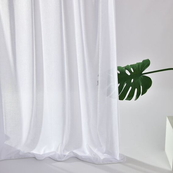 Тюль марлевка однотонный Кет V-100 beyaz, фото 4 Тюль марлевка однотонный Кет V-100 beyaz, фото 4