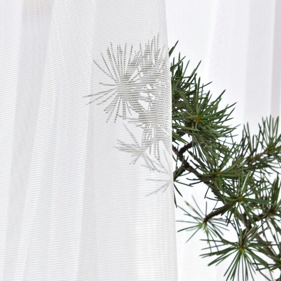 Тюль органза однотонний сітка Lily V-100 біла, фото 1