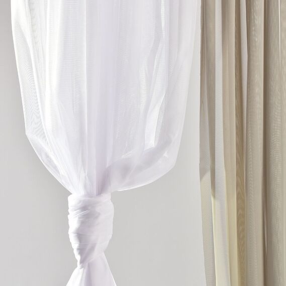 Тюль органза однотонний сітка Lily V-100 біла, фото 3 Тюль органза однотонний сітка Lily V-100 біла, фото 3