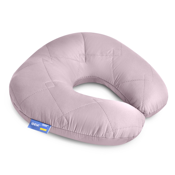 U-Shaped Pillow 32x32 cm Travel IDEIA for Travel, Neck and Head Support, Anti-Allergenic Travel Pillow св.сірий, фото 1