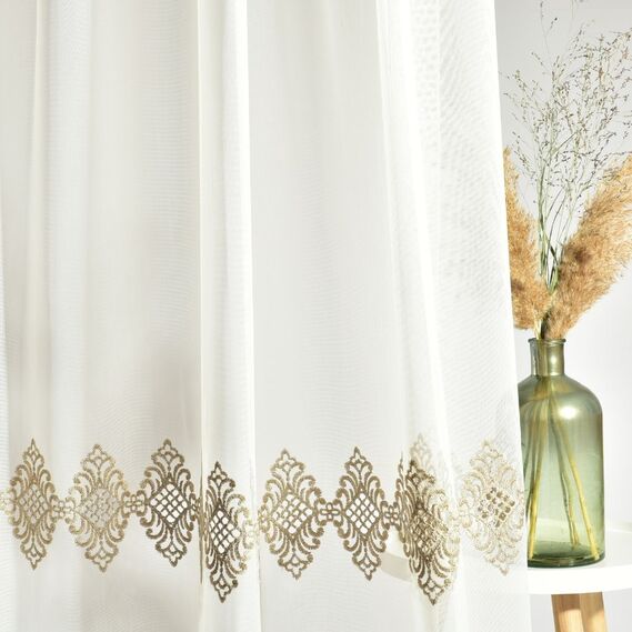 Тюль батист з вишивкою Borelli V-vizon, фото 2 Тюль батист з вишивкою Borelli V-vizon, фото 2