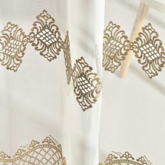 Тюль батист з вишивкою Borelli V-vizon, фото 4 Тюль батист з вишивкою Borelli V-vizon, фото 4