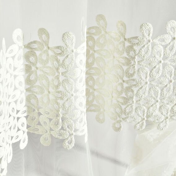 Тюль сітка Конюшина V-крем, фото 4