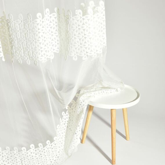 Тюль сітка Конюшина V-крем, фото 5 Тюль сітка Конюшина V-крем, фото 5