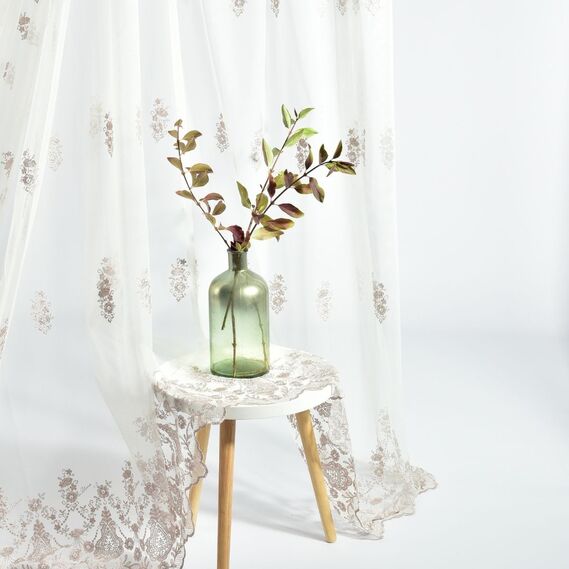 Тюль фатин з вишивкою Бейл V-vizon, фото 1 Тюль фатин з вишивкою Бейл V-vizon, фото 1
