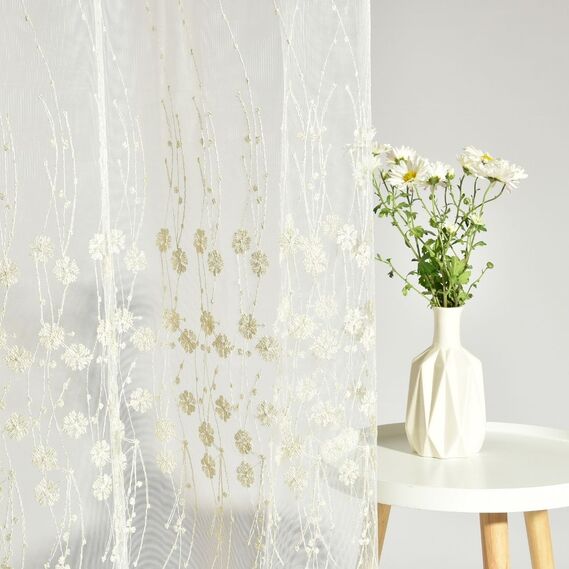 Тюль сетка с вышивкой Иванка V-toprak, фото 1 Тюль сетка с вышивкой Иванка V-toprak, фото 1