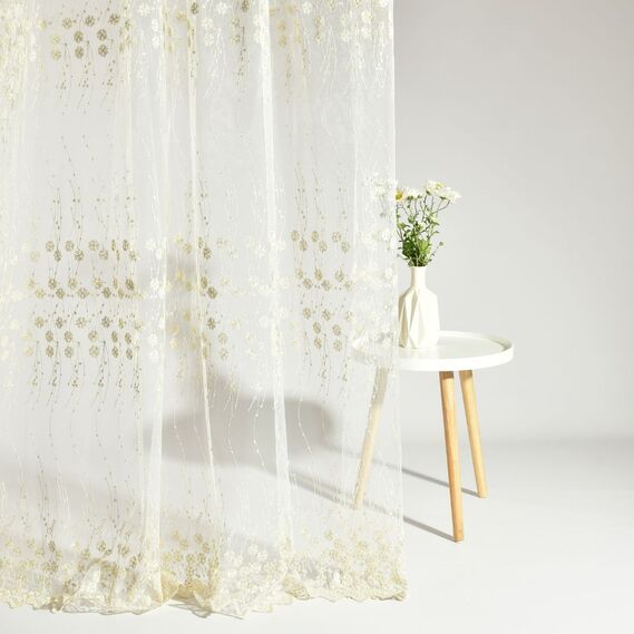 Тюль сетка с вышивкой Иванка V-toprak, фото 4 Тюль сетка с вышивкой Иванка V-toprak, фото 4