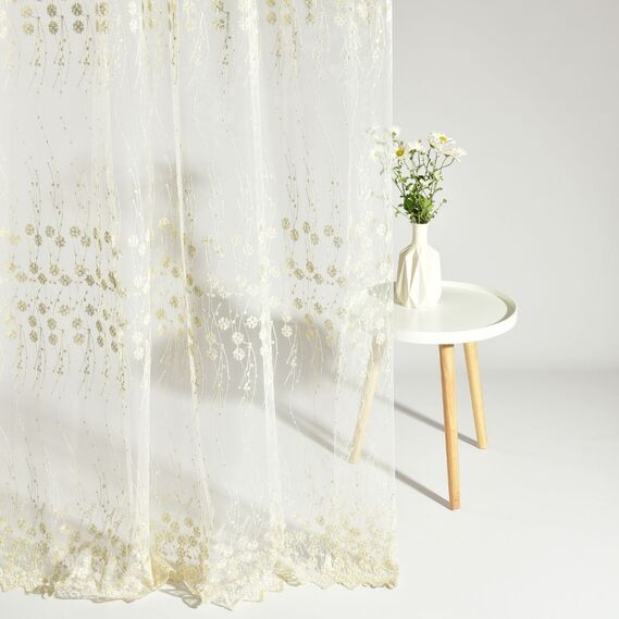 Тюль сетка с вышивкой Иванка V-toprak, фото 5 Тюль сетка с вышивкой Иванка V-toprak, фото 5