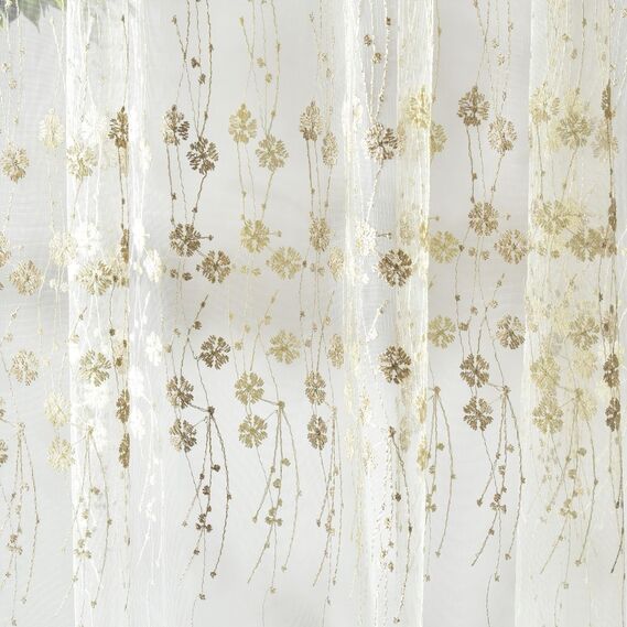 Тюль сітка з вишивкою Іванка V- tprk-vzn візон золото, фото 2 Тюль сітка з вишивкою Іванка V- tprk-vzn візон золото, фото 2