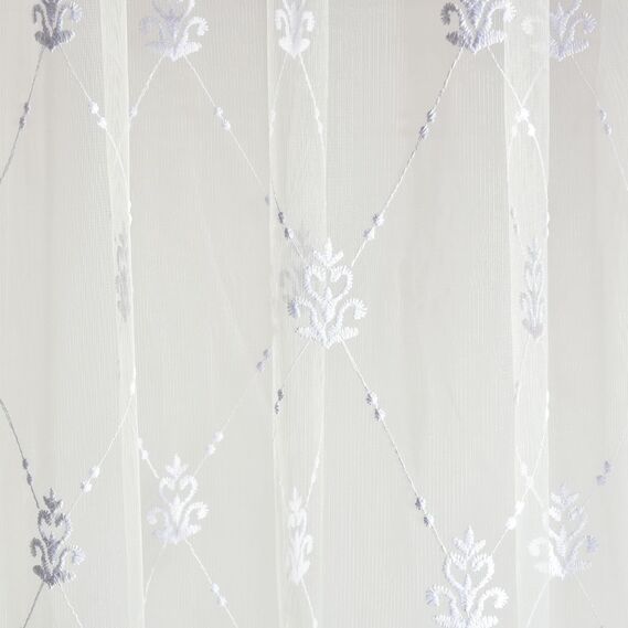 Тюль сітка з вишивкою Мадонна V-beyaz , фото 4 Тюль сітка з вишивкою Мадонна V-beyaz , фото 4