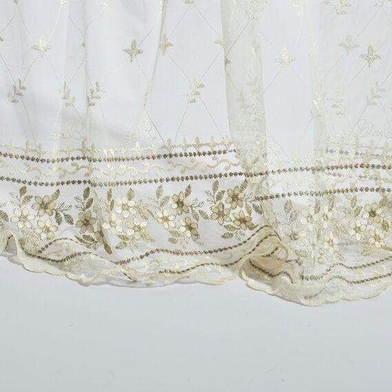 Тюль фатин с вышивкой Марсель V-1 візон, фото 8 Тюль фатин с вышивкой Марсель V-1 візон, фото 8