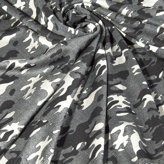 Тканина трикотаж віскоза Modal V-2 світло сірий, фото 2