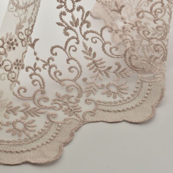 Тюль фатин з вишивкою Дайра V-pudra, фото 3 Тюль фатин з вишивкою Дайра V-pudra, фото 3