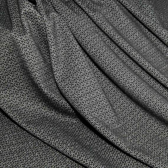 Трикотаж жакард V-D1 Техно чорний, фото 1