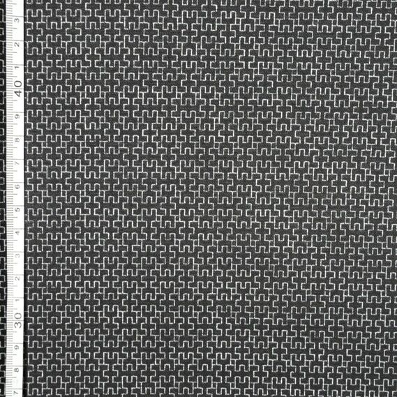 Трикотаж жакард V-D1 Техно чорний, фото 3