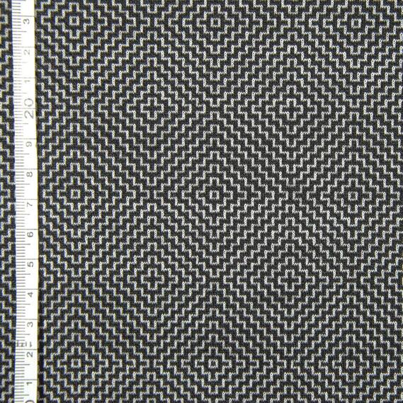 Трикотаж жаккард V-D8 Квадро чорний, фото 3 Трикотаж жаккард V-D8 Квадро чорний, фото 3