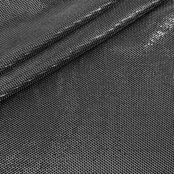 Трикотаж блеск Сенсация срібло на чорному, фото 2