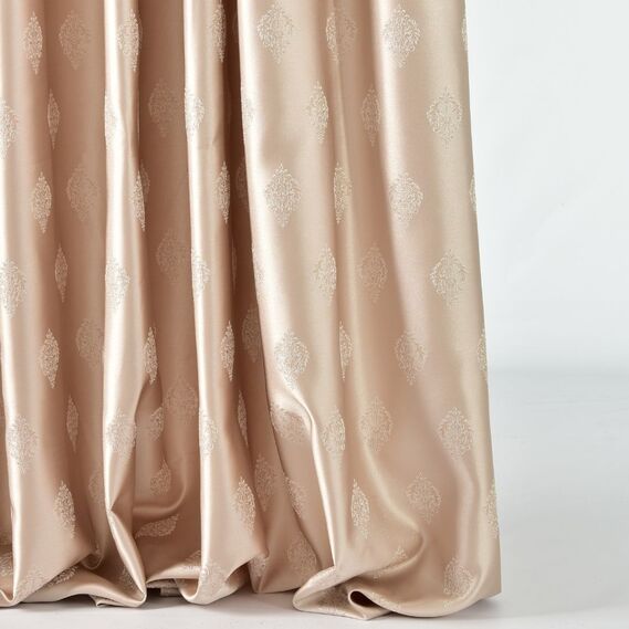 Тканина портьєрна жакардова Вівьєн V-5201 беж, фото 1 Тканина портьєрна жакардова Вівьєн V-5201 беж, фото 1