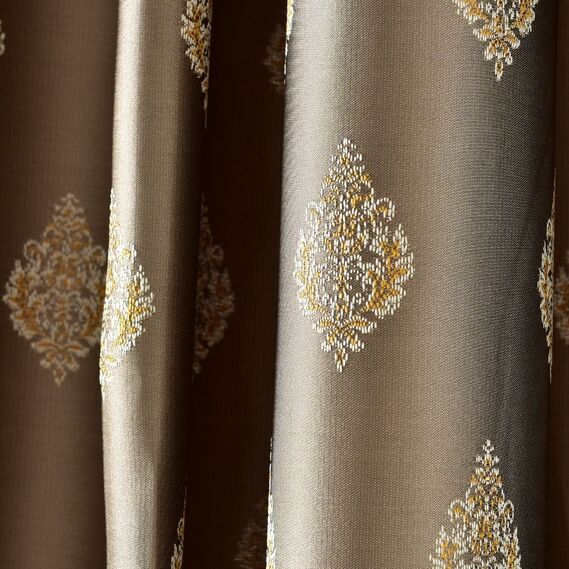 Jacquard curtain fabric V-5303 візон, фото 5