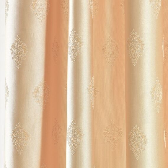 Ткань портьерная жаккардовая Вивьен V-101 крем, фото 2