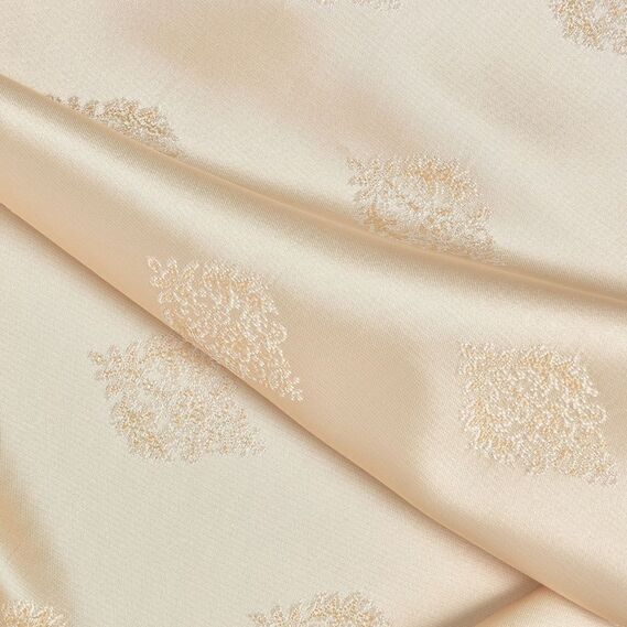 Ткань портьерная жаккардовая Вивьен V-101 крем, фото 3