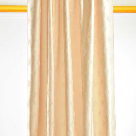 Ткань портьерная жаккардовая Вивьен V-101 крем, фото 5