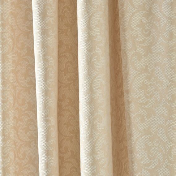 Тканина портьєрна жакардова Gate 01 вензель V-C4309 крем, фото 6 Тканина портьєрна жакардова Gate 01 вензель V-C4309 крем, фото 6