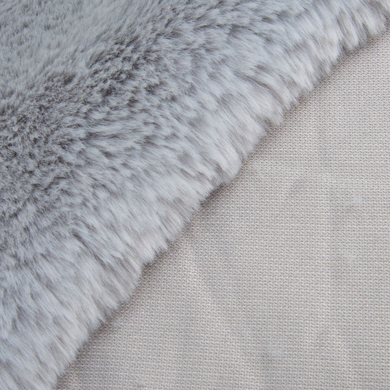 Ткань искусственный мех Ивона 650 гр/м2 180 см для шуб, жилетов, сумок, покрывал и декора сіре, фото 3