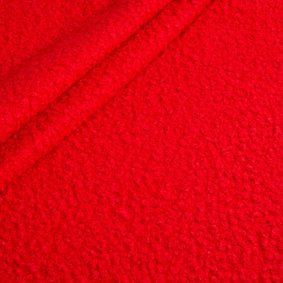 Тканина пальтова Букле червона, фото 2