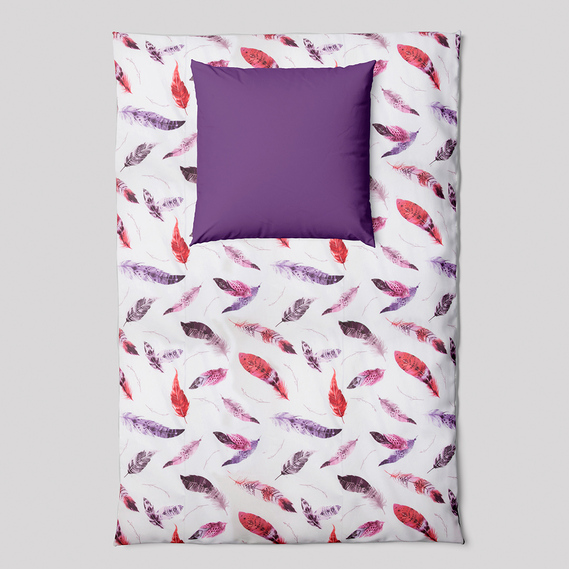 Calico fabric 2.4 Selonya V-24602/11 Перо лілова, фото 3