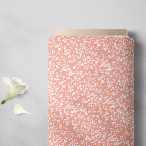 Calico fabric 2.4 Selonya V-23787/16 квіточки персик, фото 2 Calico fabric 2.4 Selonya V-23787/16 квіточки персик, фото 2