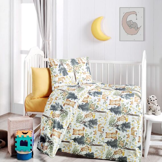 Тканина бязь ранфорс для постільної білизни 2,4 м V-24825/1 Царство звірів зелена, фото 1 Тканина бязь ранфорс для постільної білизни 2,4 м V-24825/1 Царство звірів зелена, фото 1