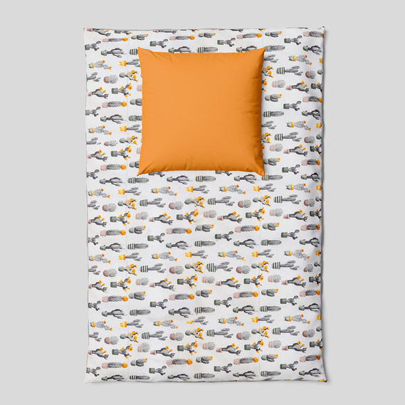 Calico fabric 2.4 Selonya V-24696/4 Кактуси сіра, фото 3