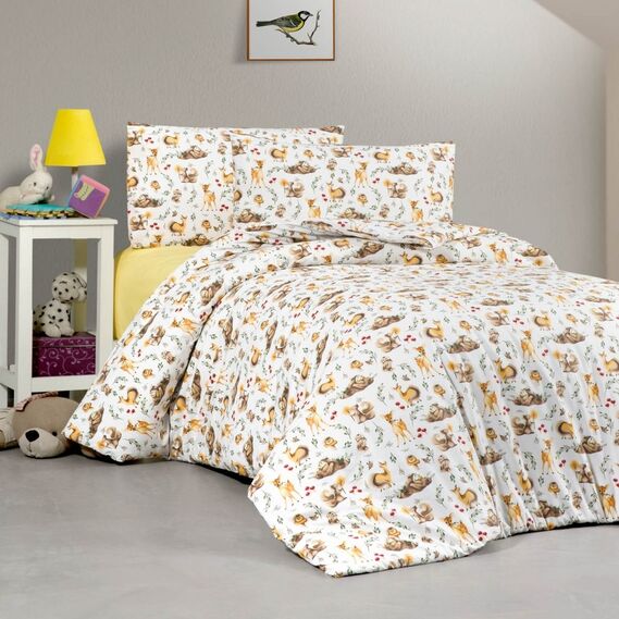 Тканина бязь ранфорс для постільної білизни 2,4 м V-24826/1 Зоосвято, фото 1