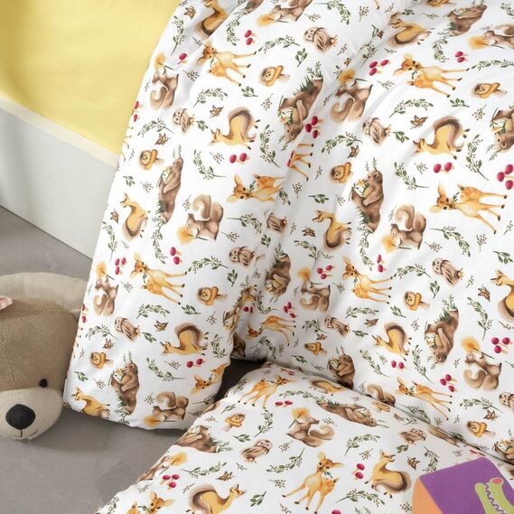 Тканина бязь ранфорс для постільної білизни 2,4 м V-24826/1 Зоосвято, фото 2