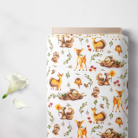 Тканина бязь ранфорс для постільної білизни 2,4 м V-24826/1 Зоосвято, фото 5