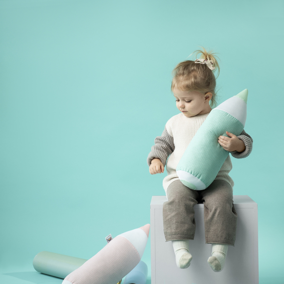 Pillow Roller Pencil ТM PAPAELLA 14*45 см пудра, фото 7