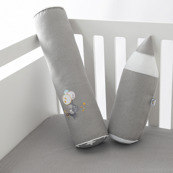 Pillow Roller Pencil ТM PAPAELLA 14*45 см сірий, фото 4 Pillow Roller Pencil ТM PAPAELLA 14*45 см сірий, фото 4