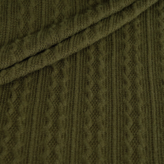 Тканина трикотаж Олівія хакі, фото 2