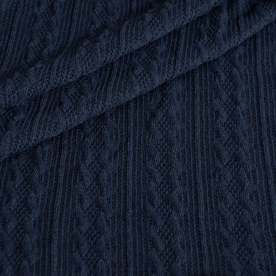 Тканина трикотаж Олівія темно синій, фото 2 Тканина трикотаж Олівія темно синій, фото 2