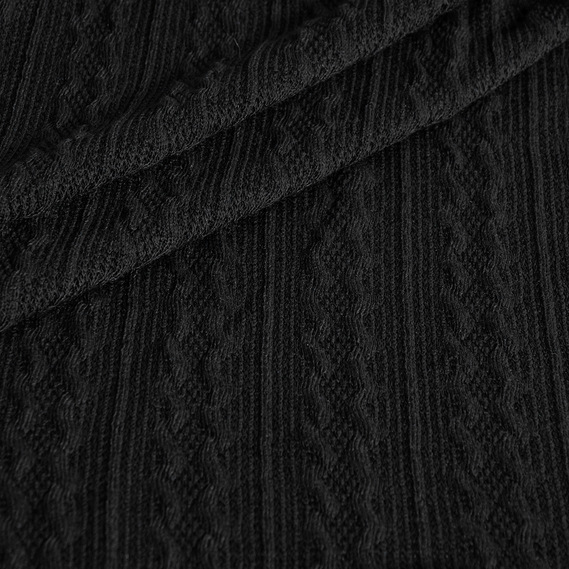 Fabric jersey Olivia чорний, фото 2