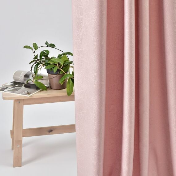 Тканина портьєрна жакардова Павутиння V-50096 рожева, фото 6