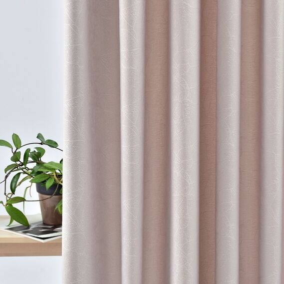 Тканина портьєрна жакардова Павутиння V-30475 сірий/беж, фото 6