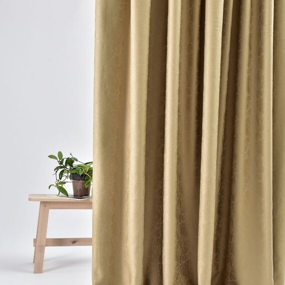 Тканина портьєрна жакардова Павутиння V-27127 беж, фото 2