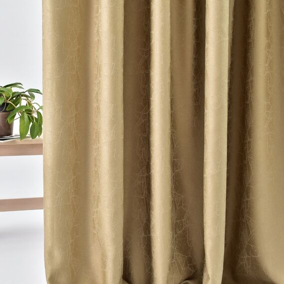 Тканина портьєрна жакардова Павутиння V-27127 беж, фото 3