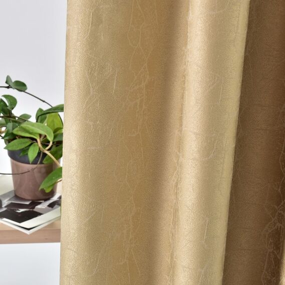 Тканина портьєрна жакардова Павутиння V-27127 беж, фото 4