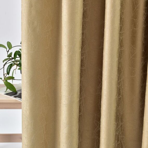 Тканина портьєрна жакардова Павутиння V-27127 беж, фото 5