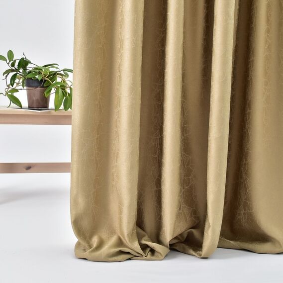 Тканина портьєрна жакардова Павутиння V-27127 беж, фото 7