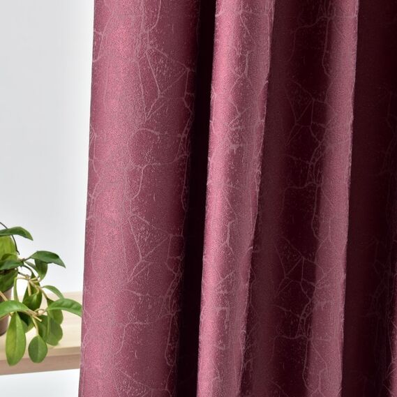 Тканина портьєрна жакардова Павутиння V-50097 слива, фото 3