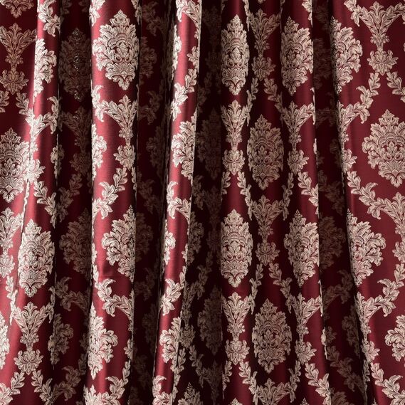Тканина портьєрна жакардова Фіона V-601 бордо, фото 3